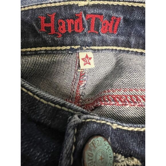 Hard Tail Forever Jeans Size 26 Waist Teen Boot Flare Girls Juniors BKC-C - Picture 9 of 11